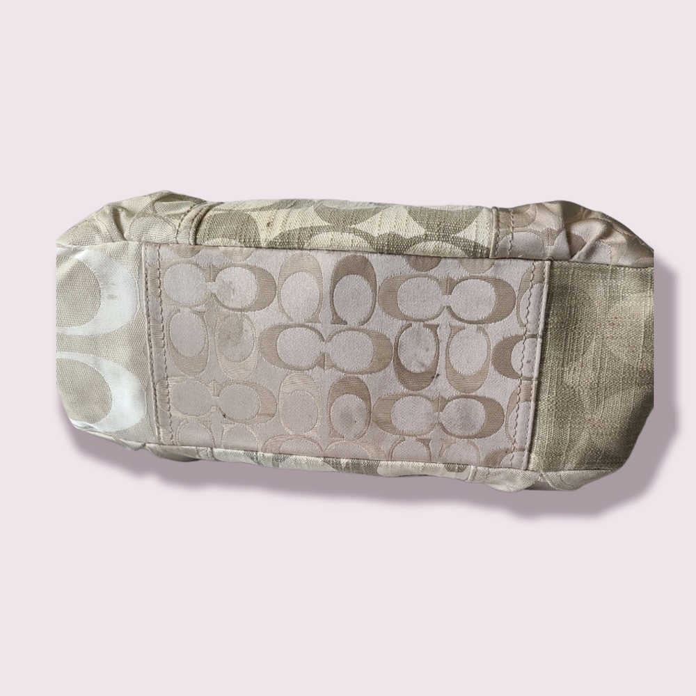 Coach Purse, Multi Metallic Gold Patchwork Galler… - image 3